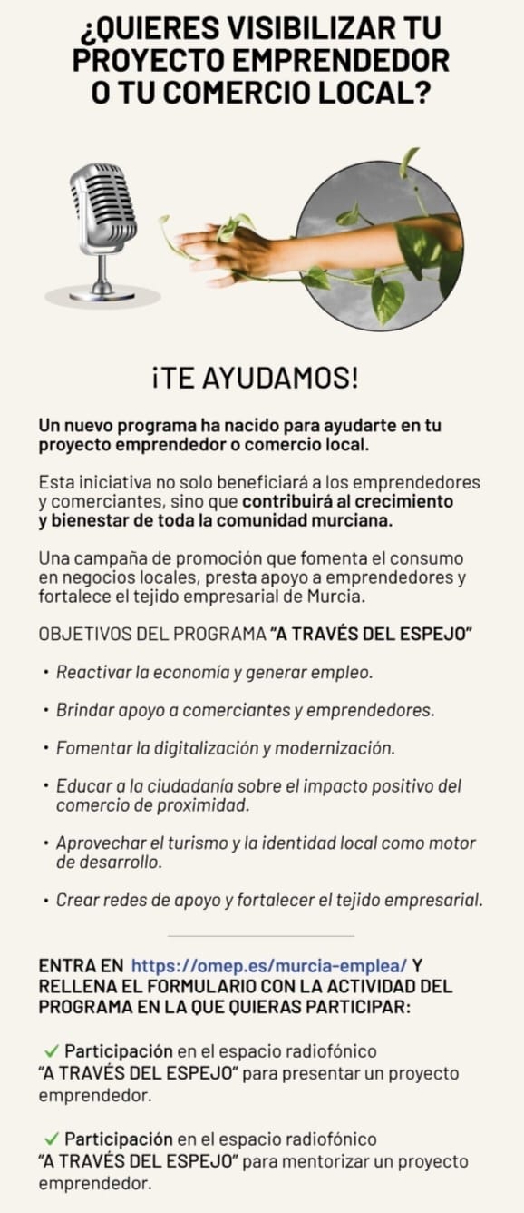 ¿Quieres visibilizar tu proyecto emprendedor o tu comercio local?